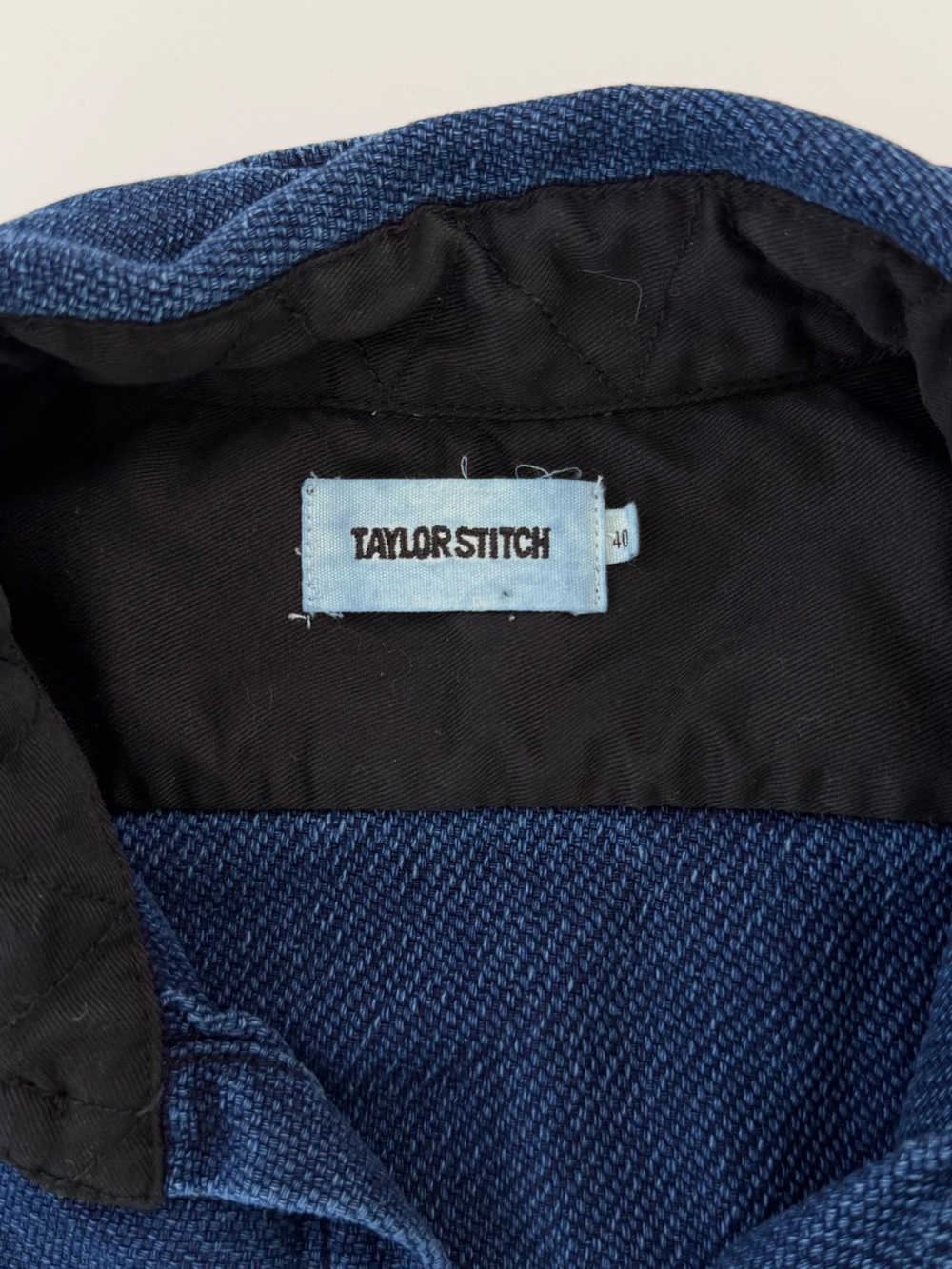Taylor Stitch Division Shirt Mens Medium 40 Organic Cotton Shacket Blue Twill - Picture 4 of 11